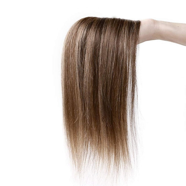 6 Inch 100% Remy Human Hair Silk Base Top Hairpiece for Women