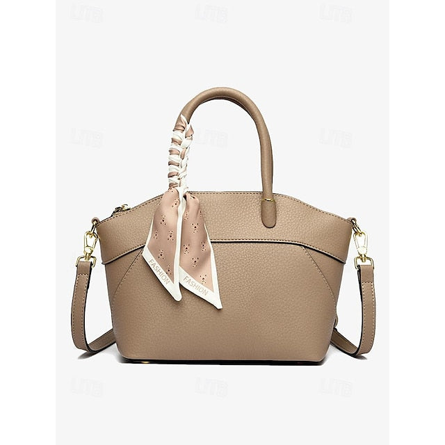 Daily Holiday Handbag Bag Women's Office PU Leather Bucket