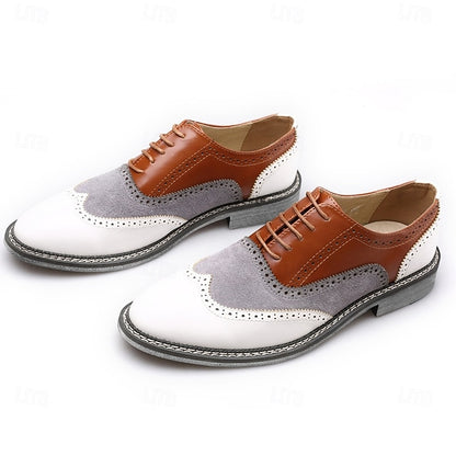 Spectator Wingtip Gatsby-Inspired Shoes Men's Oxford in
