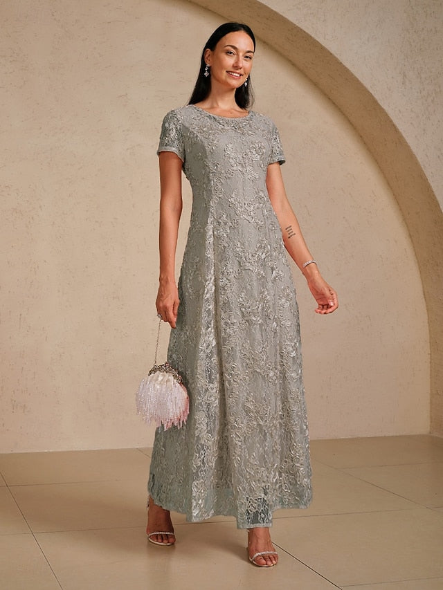 Women's Maxi Dress A Line Dress Elegant Evening Party Lace