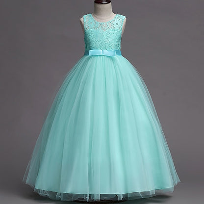 Dress Girls' Gown Girl Flower Party Evening