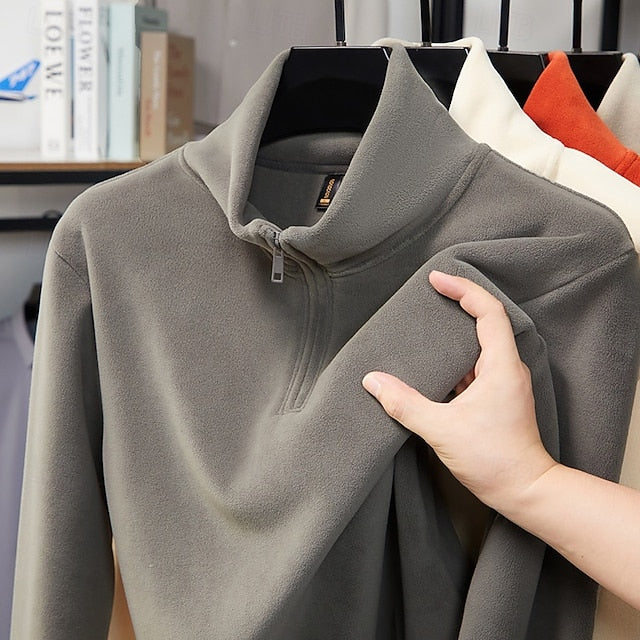 Women's Zip Up Top Polar Fleece Sweatshirt Long Sleeve Top