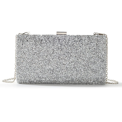 Glitter Clutch Women's Silver