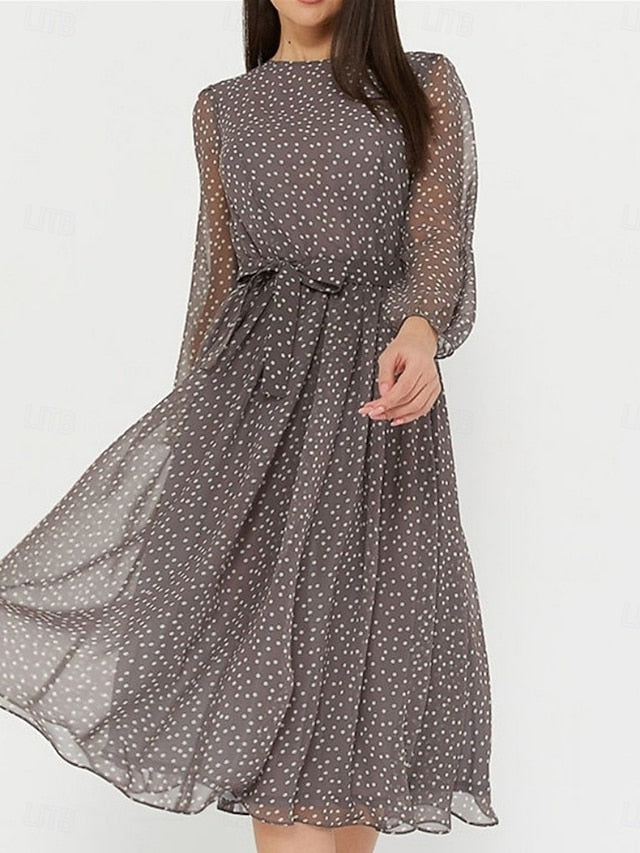 Women's Midi Dress A Line Dress Casual Daily Regular Fit