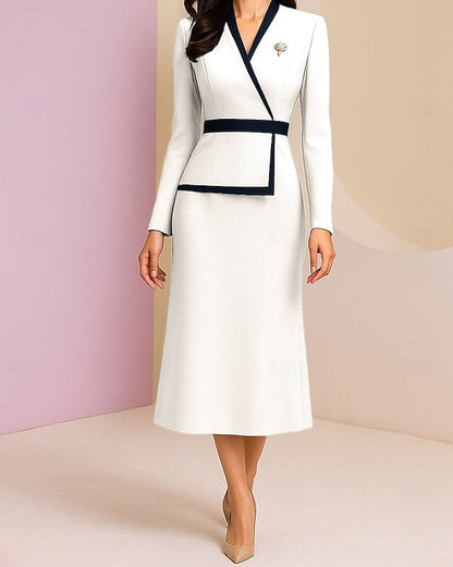 / Mother Vintage Elegant the Dress Sheath Formal Column Bride of