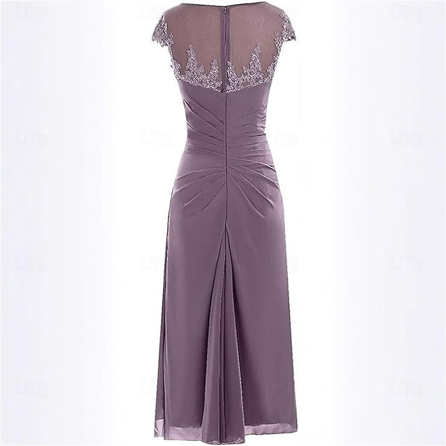 of Bride Elegant Trumpet Mother the Mermaid Dress / Simple Crew