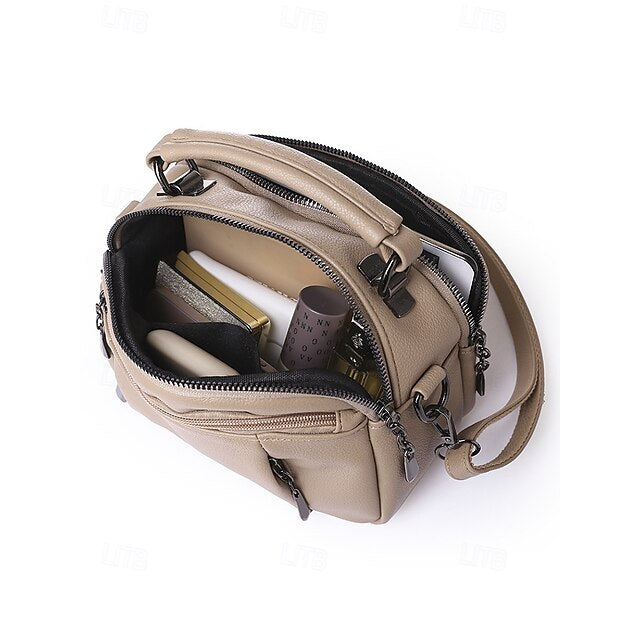 Crossbody Leather Faux Bag Women's