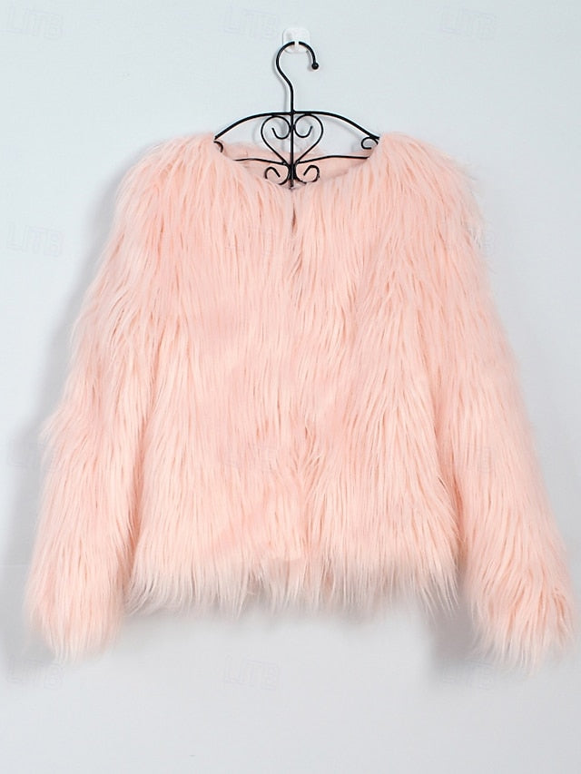 Comfortable Fur Coat Women's Furs Faux Leathers Warm