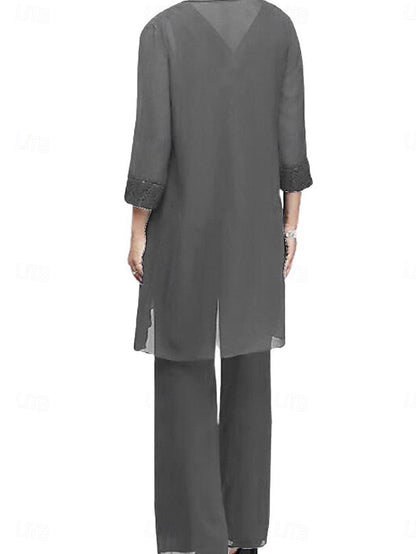 of Elegant Piece Neck Vintage Crew the Dress Bride Mother 3