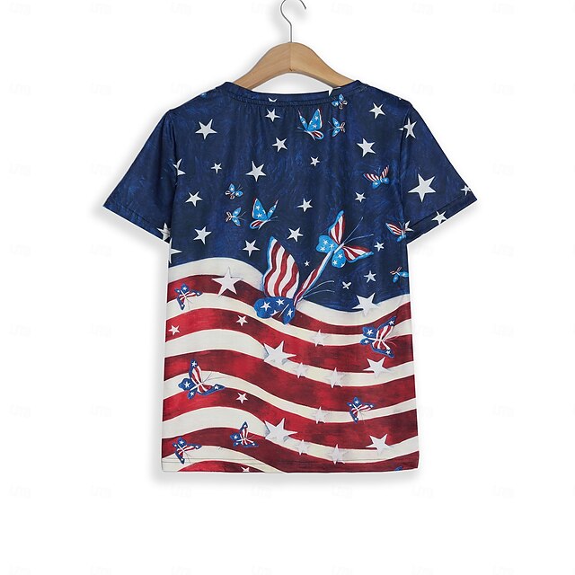 Independence Day Patriotic Shirt Women's T Shirt Flag