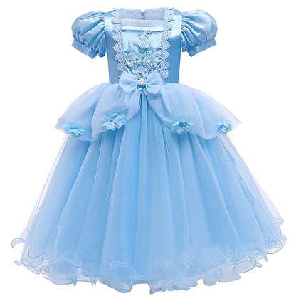 Girl Girls' Dress Cinderella Flower Movie Princess