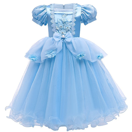 Girl Girls' Dress Cinderella Flower Movie Princess
