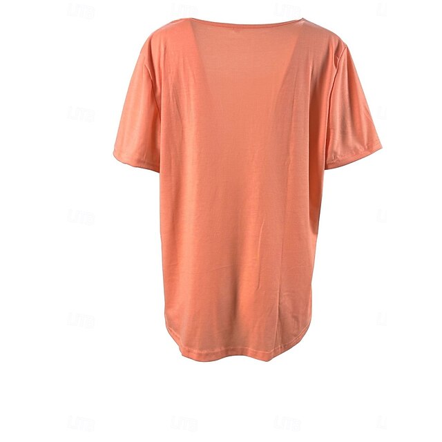 Women's T Shirt Plain Fashion Modern Casual Short Sleeve