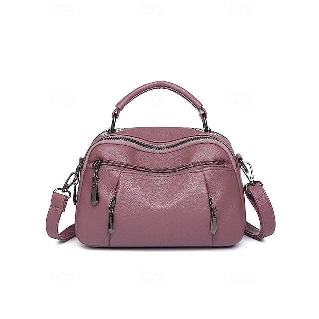 Crossbody Leather Faux Bag Women's