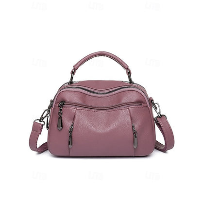 Crossbody Leather Faux Bag Women's