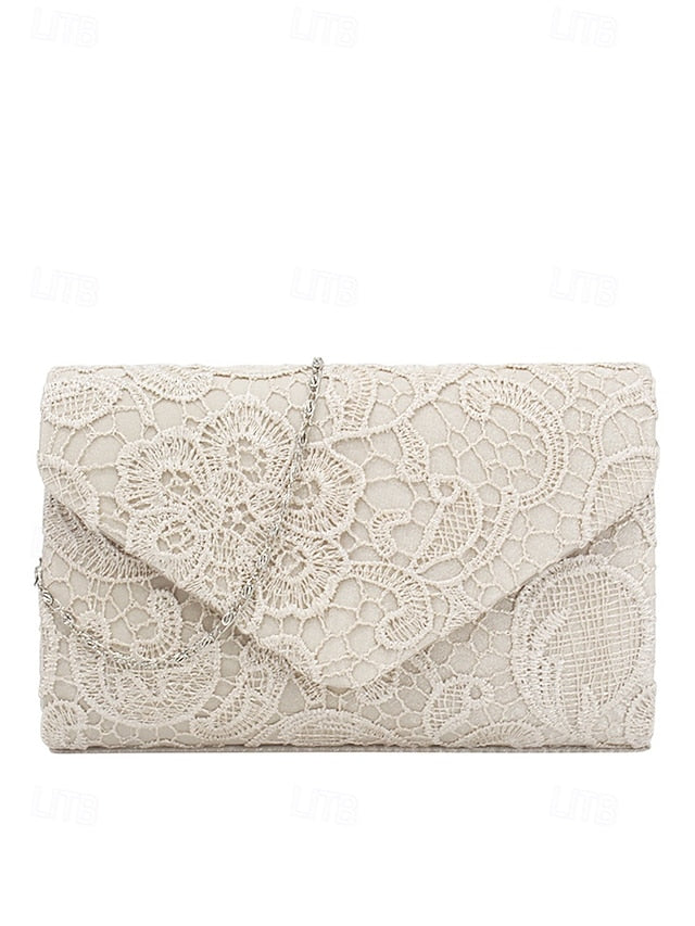 Women's Clutch Lace Chain Bag Evening with Strap