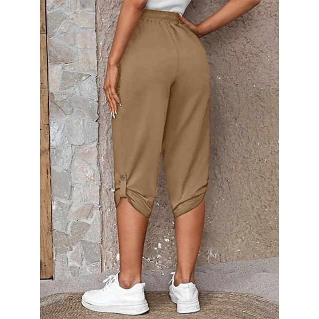 Women's Sweatpants Capri Pants Chinos Vacation Fashion