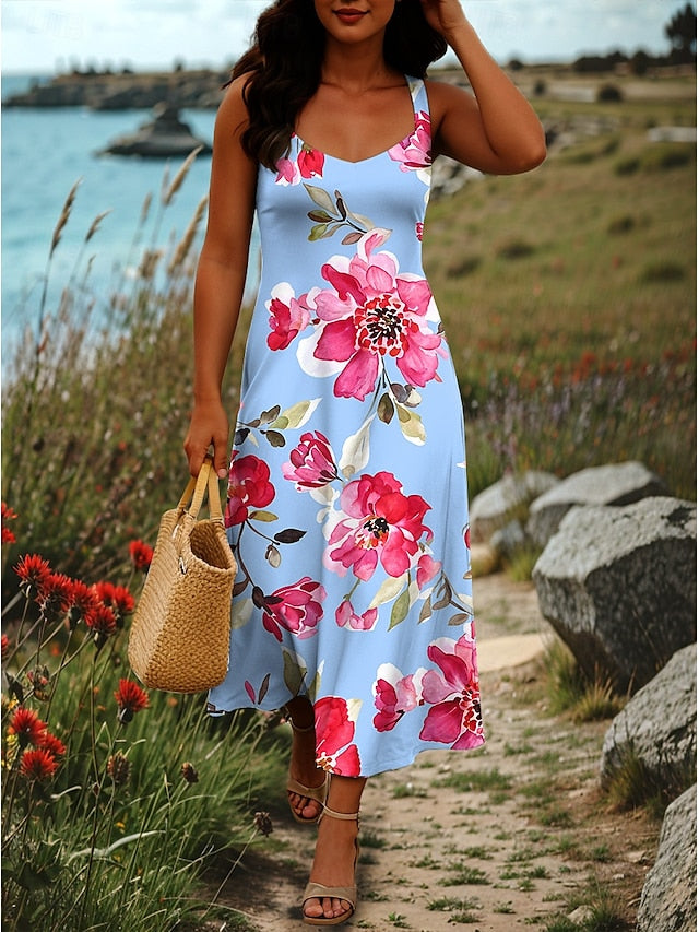 Women's Maxi Dress A Line Dress Off The Shoulder Dress