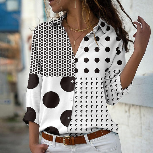 Women's Shirt Linen Like Breathable Lightweight Button Down
