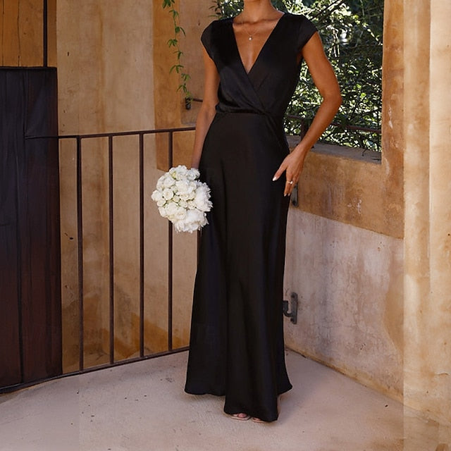 Women's Long Dress Maxi Dress Satin Dress Party Dress