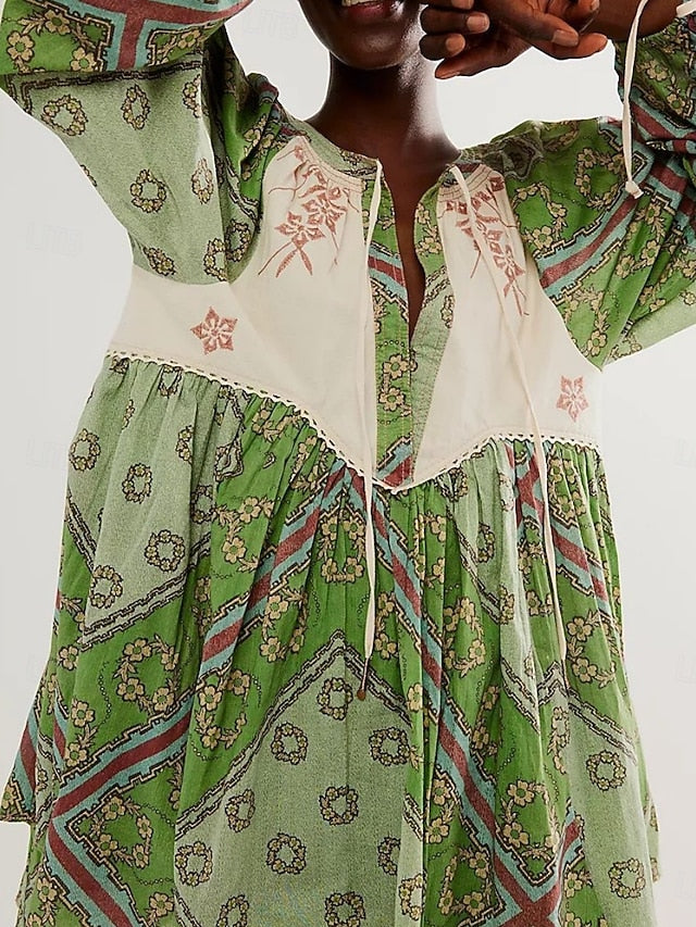 Women's Mini Dress Casual Dress Boho Dress Ethnic Casual