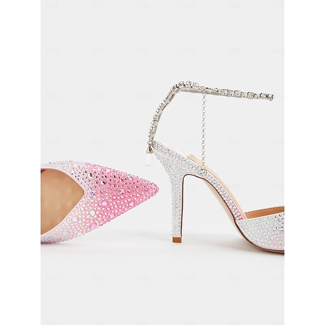 - Crystal Stiletto with Gradient Women's Heels Slingback