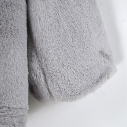 Pocket Casual Fur Warm Comfortable Coat Women's Faux