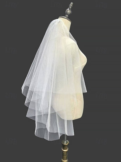 Elegant – Soft Veil Two-Layer Classic with Bridal Tulle