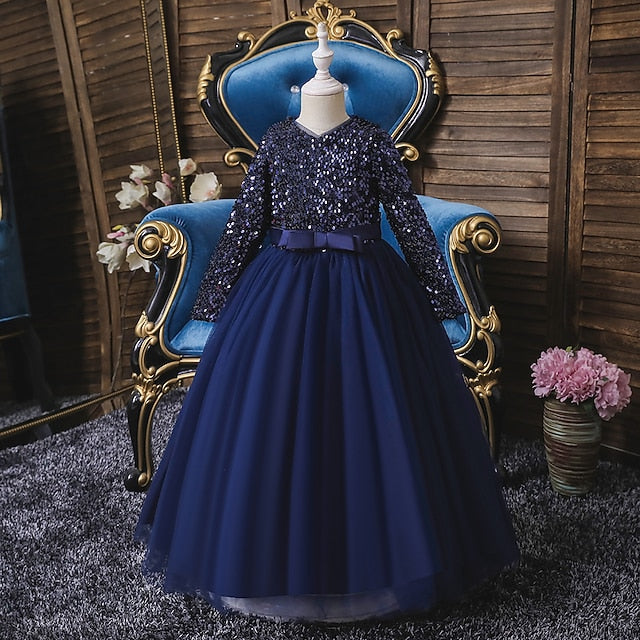 Girl Girls' Dress Flower Party Performance