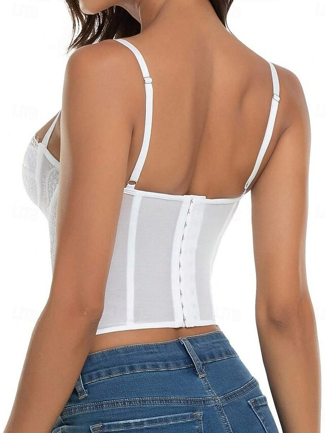 Sexy Plain Camisole Blouse Lace Top Tank Women's Stylish