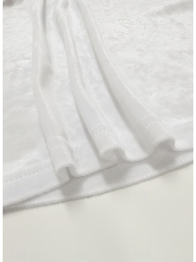 Women's Blouse Ruched Solid Color Elegant Stylish Casual