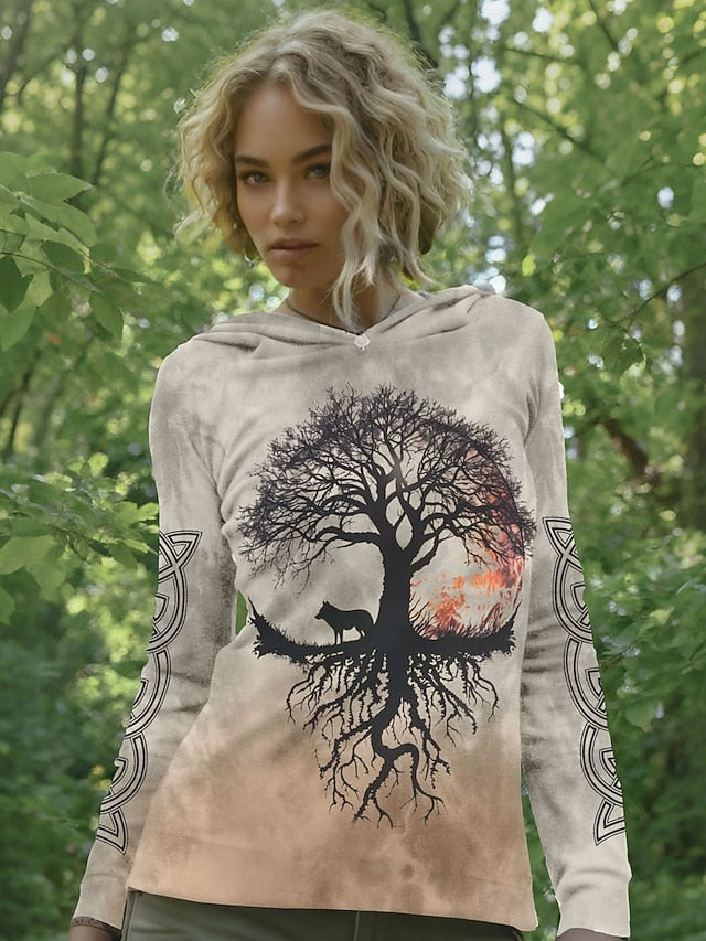 Women's Boho T Shirt Graphic Plants Vintage Stylish Classic